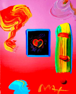 Heart Suite II 2000 11x9 Unique Works on Paper (not prints) - Peter Max Heart Suite II 2000 11x9 Unique Works on Paper (not prints) - Peter Max