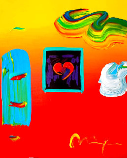 Heart Suite II 2000 11x9 Unique Works on Paper (not prints) - Peter Max Heart Suite II 2000 11x9 Unique Works on Paper (not prints) - Peter Max