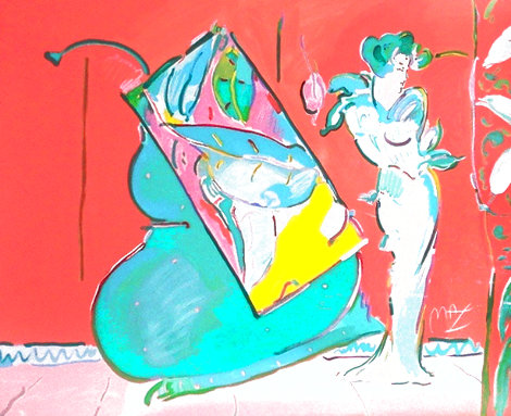 Les Mondrian Ladies 1988 Huge Limited Edition Print - Peter Max