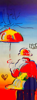 Umbrella Man Ver. VII w/ Remarque 2012 Limited Edition Print - Peter Max Umbrella Man Ver. VII w/ Remarque 2012 Limited Edition Print - Peter Max