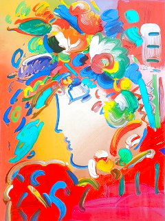Beauty Unique 2014 34x30 Works on Paper (not prints) - Peter Max Beauty Unique 2014 34x30 Works on Paper (not prints) - Peter Max