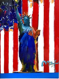 United We Stand 2005 38x32 Works on Paper (not prints) - Peter Max United We Stand 2005 38x32 Works on Paper (not prints) - Peter Max
