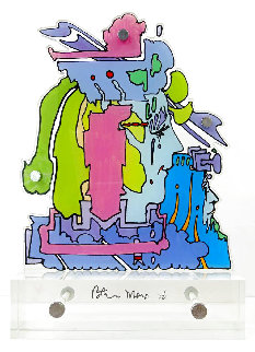 Tribunal, Hand Painted Sculpture Rare 1970 Vintage Sculpture - Peter Max Tribunal, Hand Painted Sculpture Rare 1970 Vintage Sculpture - Peter Max