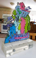 Tribunal, Hand Painted Sculpture Rare 1970 Vintage Sculpture by Peter Max - 0