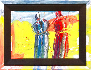 Sage 1989 10x14 Original Painting - Peter Max Sage 1989 10x14 Original Painting - Peter Max