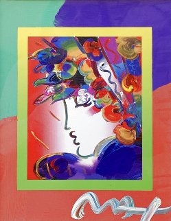 Blushing Beauty on Blends Unique 2006 Works on Paper (not prints) - Peter Max Blushing Beauty on Blends Unique 2006 Works on Paper (not prints) - Peter Max