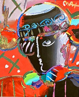 Zero Man Unique 2006 28x25 Works on Paper (not prints) - Peter Max Zero Man Unique 2006 28x25 Works on Paper (not prints) - Peter Max