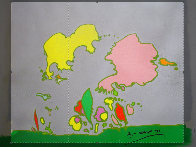Hidden Profile II 1971 24x24 Original Painting by Peter Max - 0 Hidden Profile II 1971 24x24 Original Painting by Peter Max - 0