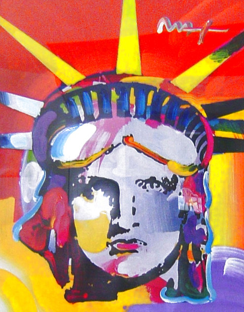 Delta Unique 1999 42x37 Huge Works on Paper (not prints) by Peter Max