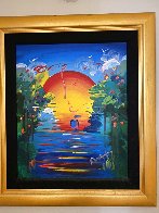 Better World 42x33 Huge Original Painting by Peter Max - 1