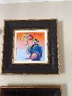 Umbrella Man 2017 12x12 Original Painting by Peter Max - 1 Umbrella Man 2017 12x12 Original Painting by Peter Max - 1