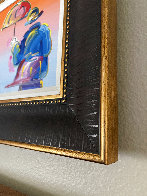 Umbrella Man 2017 12x12 Original Painting by Peter Max - 2 Umbrella Man 2017 12x12 Original Painting by Peter Max - 2