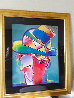 Zero Prism Man Unique 2002 40x33 Huge Works on Paper (not prints) by Peter Max - 2
