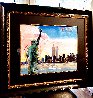 9-11 Series Statue of Liberty And Twin Towers 2011 27x31 w Remarque Other by Peter Max - 1