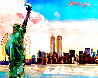 9-11 Series Statue of Liberty And Twin Towers 2011 27x31 w Remarque Other by Peter Max - 0