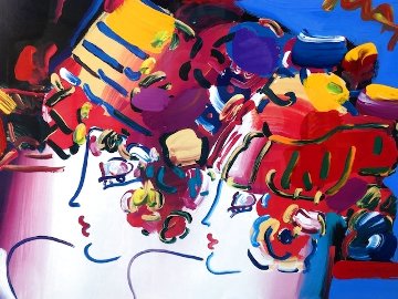 Mondrian Ladies Unique 1999 29x36 Works on Paper (not prints) - Peter Max Mondrian Ladies Unique 1999 29x36 Works on Paper (not prints) - Peter Max