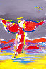 Ascending Angel 2007 Unique Poster, Embellished Works on Paper (not prints) by Peter Max - 0