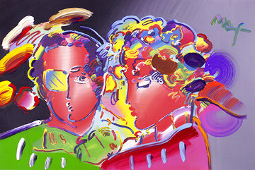 Zero in Love Unique Poster 2007 Embellished Works on Paper (not prints) - Peter Max Zero in Love Unique Poster 2007 Embellished Works on Paper (not prints) - Peter Max