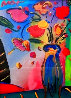 Flowers Unique 2002 36x31 Works on Paper (not prints) by Peter Max - 0