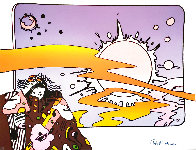Psychedelic Vintage Suite of 4 AP, 1975 Limited Edition Print by Peter Max - 3 Psychedelic Vintage Suite of 4 AP, 1975 Limited Edition Print by Peter Max - 3