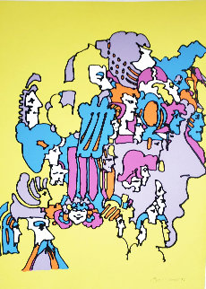 Past Incarnations 22x30 in 1971 Vintage Limited Edition Print - Peter Max Past Incarnations 22x30 in 1971 Vintage Limited Edition Print - Peter Max