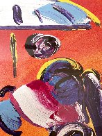 Sage With Umbrella And Cane 2004 42x36 Huge Works on Paper (not prints) by Peter Max - 5 Sage With Umbrella And Cane 2004 42x36 Huge Works on Paper (not prints) by Peter Max - 5