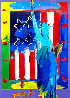 Patriotic Series: Full Liberty with Flag Unique 2006 33x29 Works on Paper (not prints) by Peter Max - 0