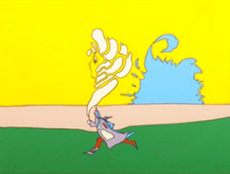 Running With Image of His Mother 1971 (Early) Limited Edition Print - Peter Max
