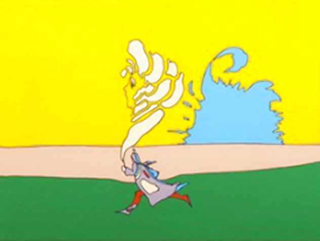 Running With Image of His Mother 1971 (Early) Limited Edition Print by Peter Max
