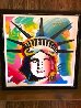 Liberty Head 42x42 Huge Original Painting by Peter Max - 1