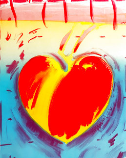 Heart II 1981 Limited Edition Print - Peter Max