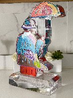 Umbrella Man Acrylic Sculpture Unique 2018 12 in Sculpture by Peter Max - 3