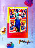 God Bless America - With Five Liberties Unique 32x28 Works on Paper (not prints) by Peter Max - 0