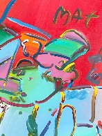 Untitled Painting 43x55 Huge Original Painting by Peter Max - 2