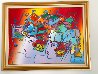 Untitled Painting 43x55 Huge Original Painting by Peter Max - 1