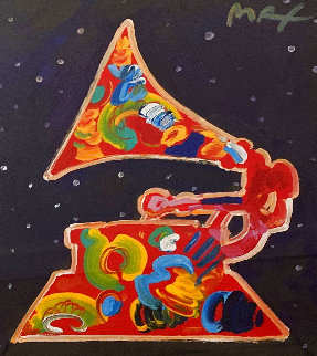 Grammy Acrylic on Paper 91-ver.11#2, 22x18 in  Works on Paper (not prints) - Peter Max