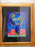 Peace on Earth Unique 2002 40x34 Huge Works on Paper (not prints) by Peter Max - 1
