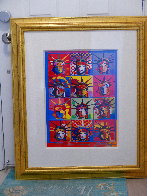 Liberty And Justice For All Unique 2003 18x24 Works on Paper (not prints) by Peter Max - 2