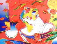 Woman in Love Unique 2000 35x41 Huge  Works on Paper (not prints) by Peter Max - 0