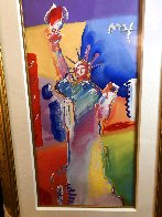 Statue of Liberty 2001 Unique 53x39 Huge Works on Paper (not prints) by Peter Max - 3