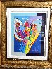 Angel With Heart Unique 2000 42x36 Huge Works on Paper (not prints) by Peter Max - 2