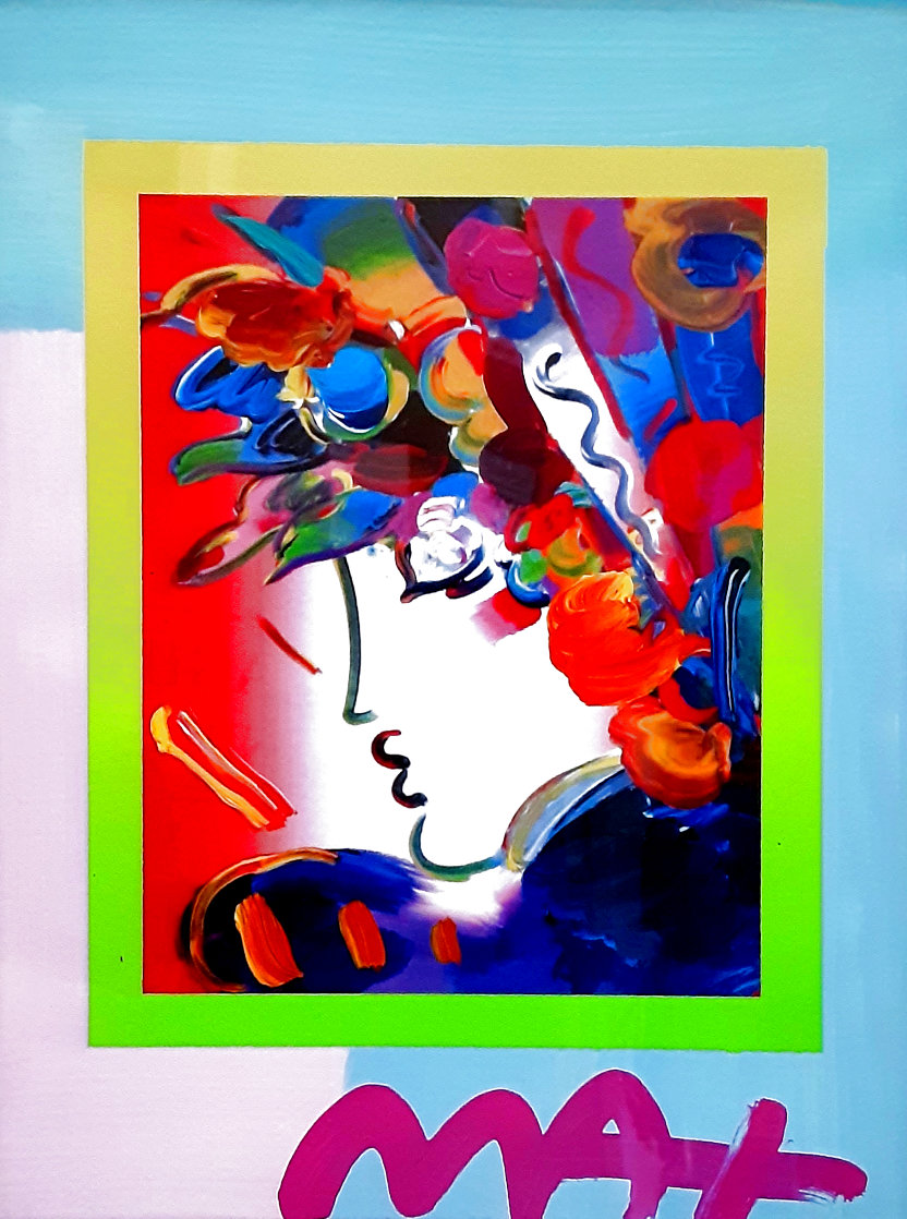 Blushing Beauty Unique 2006 10x8 Works on Paper (not prints) by Peter Max Blushing Beauty Unique 2006 10x8 Works on Paper (not prints) by Peter Max