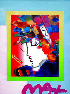 Blushing Beauty Unique 2006 10x8 Works on Paper (not prints) - Peter Max Blushing Beauty Unique 2006 10x8 Works on Paper (not prints) - Peter Max