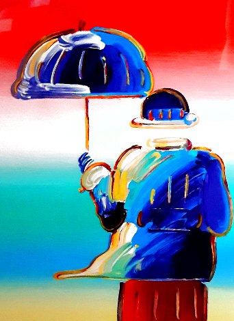 Umbrella Man 2016 Limited Edition Print - Peter Max