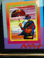 Umbrella Man on Blends Unique 2005 10x8 Works on Paper (not prints) by Peter Max - 3 Umbrella Man on Blends Unique 2005 10x8 Works on Paper (not prints) by Peter Max - 3