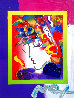 Blushing Beauty on Blends Unique 2006 Works on Paper (not prints) by Peter Max - 0