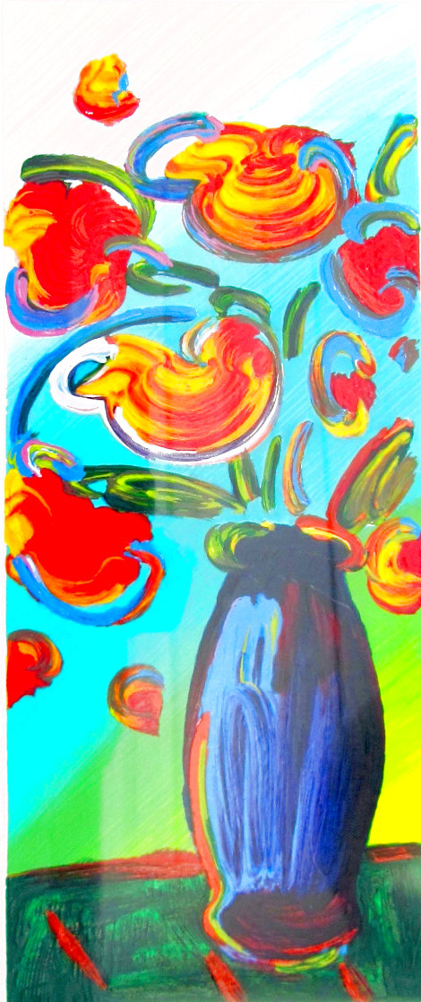 Vase of Flowers 2010 Limited Edition Print by Peter Max