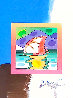 Sunset Sail Unique 2007 31x27 Works on Paper (not prints) by Peter Max - 0