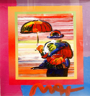 Umbrella Man on Blends Unique 2005  Works on Paper (not prints) - Peter Max