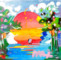 Better World 2009 14x14 Original Painting by Peter Max - 0